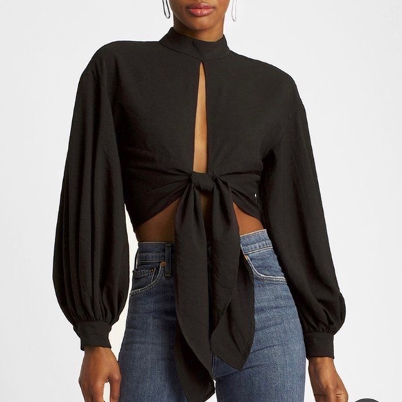 choosy Tops - CHOOSY BLACK CROP TOP  (NWOT)
